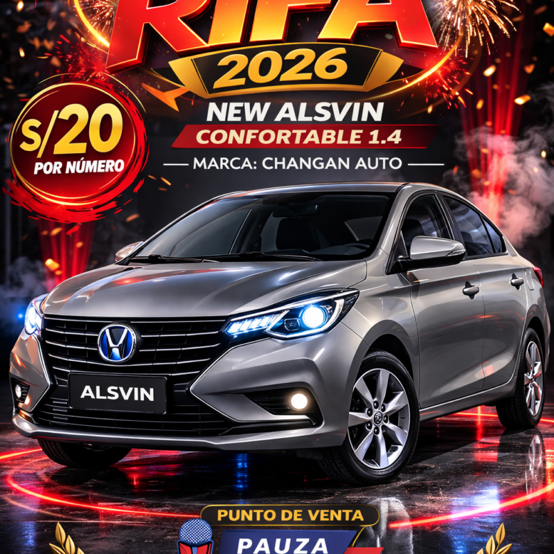 RIFA DE UN CARRO 0KM - Organiza la COMISION DE FIESTAS PATRONALES 2026