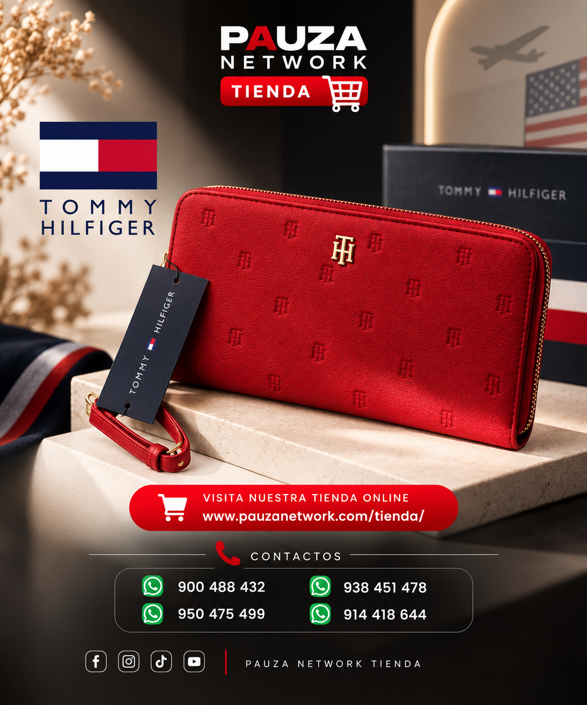 Tommy Hilfiger Mujer Rojo